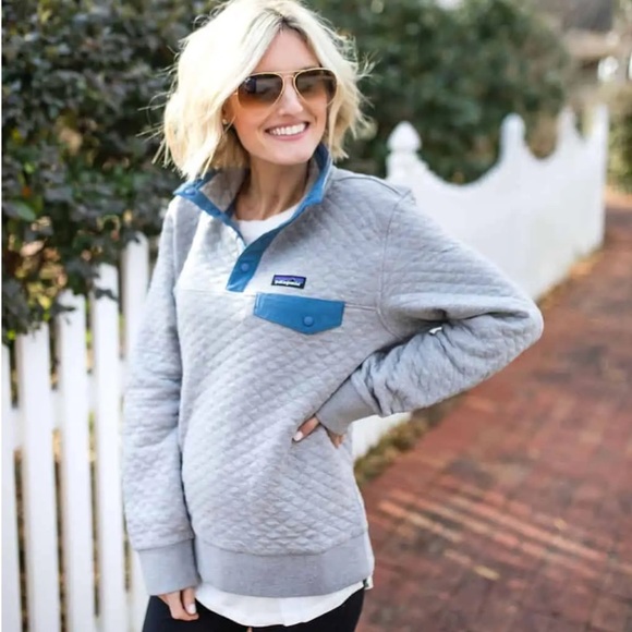 Patagonia Tops - EUC Patagonia Quilt Organic Cotton Snap T Pullover